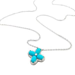 2025 nueva llegada buen proveedor delicado trébol turquesa pulsera cadena de eslabones clásica para regalo - Product Image 3