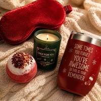 Coffret cadeau de bain écologique pour les fêtes de Noël | Kit de douche et spa complet avec emballage recyclable | Coffret Cadeau de Noël avec Boules de Bain Effervescentes