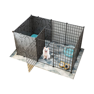 Venta al por mayor desmontable duradero perro jaula de metal portátil <span class=keywords><strong>Mental</strong></span> Pet Valla para perro interior - Product Image 1