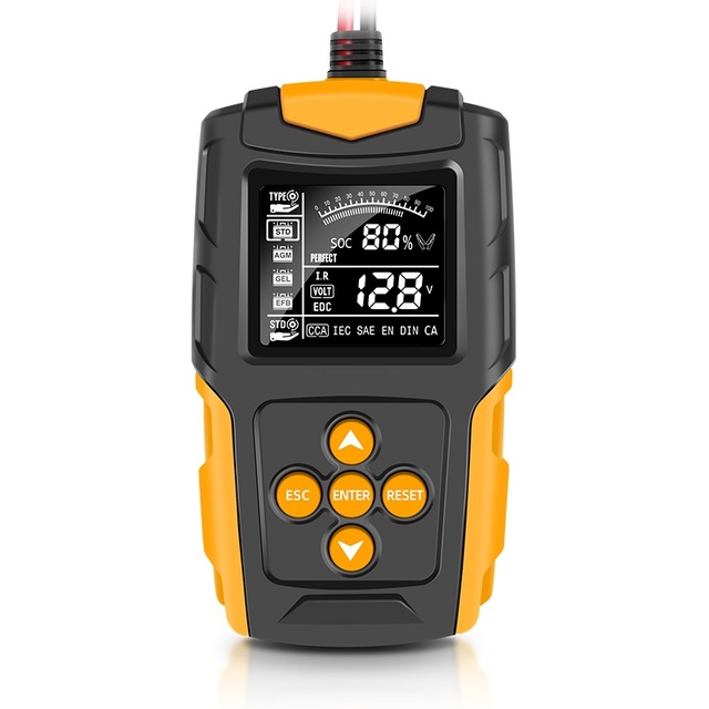 Battery Detector Digital Display Parameters 12V/24V Car Battery Charging Tester