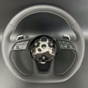 <span class=keywords><strong>Volant</strong></span> chauffant en cuir semi-perforé S RS <span class=keywords><strong>Sline</strong></span> pour Audi A4 A5 A6 A7 A3 S3 S4 B9, sans boutons de commande, en promotion - Product Image 4