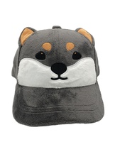 Gorro de Invierno para Niños 100% Poliéster con Diseño de Shiba Inu, Gorro de Felpa con Forma Divertida para Bebés
