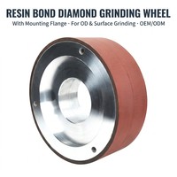 Meules diamantées en résine d'acier au tungstène pour meuleuse sans centre-meule abrasive en métal pour l'ébavurage avec aluminium