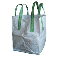 Grosir Cina 1 Ton FIBC Polypropylene Tubular Jumbo massal tas Ton besar putih tahan lama 500pcs MOQ untuk kemasan
