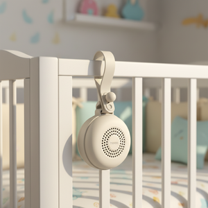 Máquina de Ruido Blanco Portátil para Uso en Interiores y Exteriores, para Colgar en la Cama del Bebé y el Cochecito, con Temporizador y Sensor de Llanto - Product Image 3
