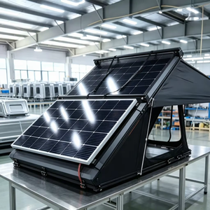 YYD OVERLAND Solar Max Pro 350 W, Carpa de Techo Rígida de Aluminio con Panel Solar, Interior Aislado y Soportes para Techo para SUV, Ideal para Camping - Product Image 3
