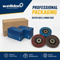 Disque à lamelles Welldon de 4,5 pouces, type VSM T29, meule en zircone alumineuse pour le polissage des joints de soudure en acier inoxydable