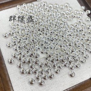 Cuentas redondas de plata de ley S925 Lush Greenery de 6 mm, cuentas espaciadoras tipo ábaco, cuentas sueltas para pulseras, collares, componentes para la fabricación de joyería DIY. - Product Image 3