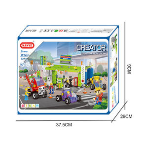Camion de démontage à vis 10-en-1 pour enfants, 340 pièces, avec station-service, briques de construction, jouet créatif pour l'apprentissage STEM - Product Image 6