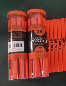 <span class=keywords><strong>Crayon</strong></span> <span class=keywords><strong>de</strong></span> menuisier <span class=keywords><strong>de</strong></span> haute qualité, équipé d'un <span class=keywords><strong>taille</strong></span>-<span class=keywords><strong>crayon</strong></span>, utilisé par les constructeurs pour la construction <span class=keywords><strong>de</strong></span> crayons <span class=keywords><strong>de</strong></span> menuisier plats - Product Image 3