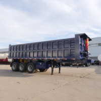 Semi-remorque benne basculante 3 ou 4 essieux, 35/40 m³, 60 tonnes, à vendre