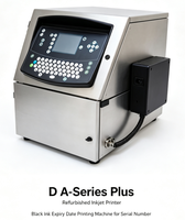 Imprimante jet d'encre reconditionnée D A-Series Plus, machine d'impression de date d'expiration à l'encre noire pour numéro de série