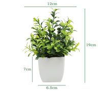 Plantes artificielles en pot miniatures de 6 à 7 pouces, eucalyptus vaporisé, plantes d'intérieur pour la décoration de la maison, du bureau et de la table, OEM/ODM