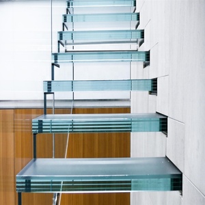 Vidrio Templado Multicapa SGP PVC Tipo Sándwich Laminado a Prueba de Balas para Decoración de Edificios, Patrón Plano, Seguridad - Product Image 5