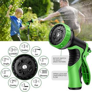 50 футов 75 футов 100 футов Садовый шланг водяной шланг Труба из нержавеющей стали металлический Садовый шланг с 10 функциями насадки - Product Image 3