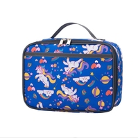 Sac isotherme pour déjeuner pour enfants de qualité alimentaire Oxford Isolé en mousse Doublure en PEVA Motif de dessin animé Poignée portable Personnalisable Adolescents