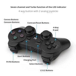 PS3 Super Slim inalámbrico para <span class=keywords><strong>Bluetooth</strong></span> Joystick Play Station 3 Dual Vibration 6 Axis Gyro <span class=keywords><strong>Gamepad</strong></span> Controller PC Joystick <span class=keywords><strong>Gamepad</strong></span> - Product Image 5