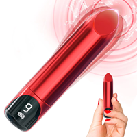Vibrateur en forme de rouge à lèvres pour femmes, stimulation précise du point G, du clitoris, du mamelon et de l'anus, mini-vibrateurs avec écran LED, 9 vibrations puissantes