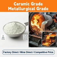 Matière première pour revêtements anti-corrosion, matériau pour la fabrication du verre, fluorite de qualité céramique à faible teneur en impuretés, CaF2 97% 200 Mesh, poudre de fluorite