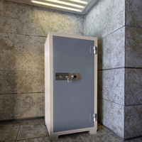 Caja Fuerte Grande de Acero con Cerradura Digital y de Llave, Resistente al Fuego y al Agua, para Uso en el Hogar, Hotel u Oficina, con Certificación CE
