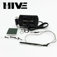 Préampli pour guitare acoustique HIVE Wholesale PS-900 avec égaliseur 2 bandes, accordeur piézoélectrique, construction en métal et plastique, commande par joystick