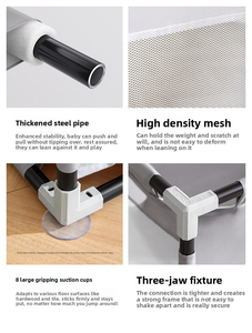 Corralito Plegable Portátil para Bebés con Tapete de Juego para Uso en Interiores, Área Segura para Gatear y Aprender para Bebés y Niños Pequeños - Product Image 4