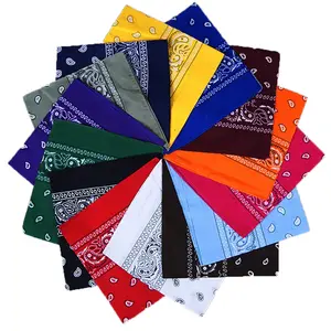 Sciarpa Bandana in seta di poliestere con Bandana quadrata in cotone stampato Logo personalizzato di alta qualità