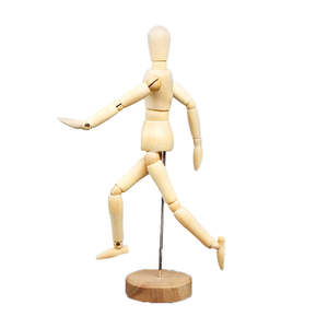 Maniquí de madera ajustable de 5,5 pulgadas, suministro de arte al por mayor de fábrica para artista, figura humana, dibujo, soporte de Maniquí de madera - Product Image 5