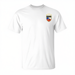 Camiseta de la Selección de Fútbol de Chile Número 13 con la Bandera Chilena - Product Image 2