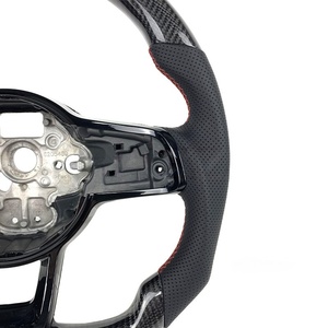 Volante de Fibra de Carbono Alcantara a <span class=keywords><strong>Precio</strong></span> de Fábrica para Volkswagen <span class=keywords><strong>Gti</strong></span> 2015-2019 <span class=keywords><strong>Golf</strong></span> VII 2015-2017 <span class=keywords><strong>MK7</strong></span> 3 Runner - Product Image 6