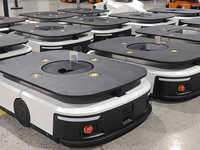 Robot autonome de levage sous châssis (AGV/AMR) avec capacité de charge de 600 kg, personnalisable OEM, pour la manutention automatique des matériaux