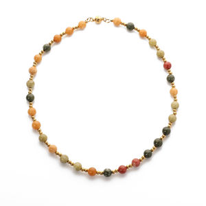 Collar de Cuentas de Ágata Roja de la Suerte <span class=keywords><strong>2026</strong></span>, Ágata Negra, Ojo de Tigre, Collar de Piedras Naturales para Mujer - Product Image 2