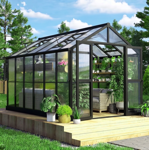 Véranda en aluminium résistante aux ouragans, avec panneaux en polycarbonate résistants aux chocs, pour les zones côtières, véranda quatre saisons personnalisée avec portes coulissantes - Product Image 5