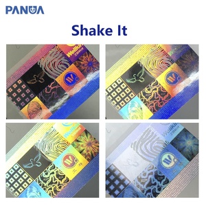 Nhà Nước In Ấn Tùy Chỉnh Wa Hologram <span class=keywords><strong>Overlay</strong></span> Nhãn Dán Id Độc Đáo Vinyl Logo Không Thấm Nước Keo Cho An Ninh Qr Code Label Sticker - Product Image 4