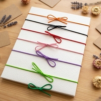 Rubans élastiques personnalisés en gros, nœuds pré-noués, ficelles pour emballage de produits de détail, fermeture de boîtes cadeaux, décoration