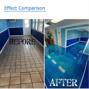 Vente en gros 100% peinture de sol en résine époxy transparente auto-nivelante pour garage <span class=keywords><strong>prix</strong></span> de revêtement de sol en béton peinture de sol en résine époxy - Product Image 4