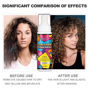 Mousse coiffante naturelle à tenue forte sans alcool pour boucles, <span class=keywords><strong>anti</strong></span>-frisottis, hydratante, brillante et longue durée, marque privée - Product Image 2