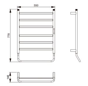 <span class=keywords><strong>Toallero</strong></span> eléctrico inteligente, <span class=keywords><strong>toallero</strong></span> calentado de acero inoxidable dorado cepillado, <span class=keywords><strong>toallero</strong></span> termostático <span class=keywords><strong>Digital</strong></span>, calentador de <span class=keywords><strong>toallero</strong></span> para Baño - Product Image 6