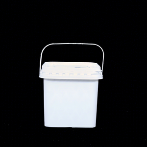 Conteneur en plastique carré de 4 L, conteneur de stockage durable, boîte d'emballage en plastique de qualité alimentaire pour usage domestique et industriel - Product Image 1