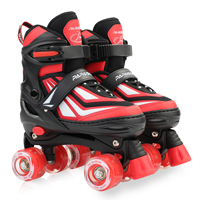 Patins à roulettes à 4 roues avec LED clignotantes, taille réglable, pour enfants et bébés, vente en gros pour patins pour enfants