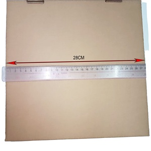 Caja de <span class=keywords><strong>pizza</strong></span> de cartón corrugado Kraft simple SP2769, personalizable con logotipo personalizado, caja de <span class=keywords><strong>pizza</strong></span> marrón de papel Krafe - Product Image 3