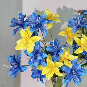 Flores Artificiales de Lirio Simuladas al Estilo Monet, Arreglo Floral de Seda Colorido, Decoración para Bodas, Accesorios para Fotografía en Exteriores, Decoración del Hogar - Product Image 2