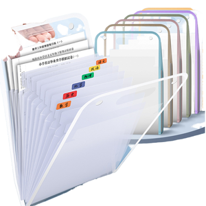 Carpeta de archivos de expansión Vertical de PP transparente A4 con 13 botones de bolsillo, organizador de acordeón, archivo de recibos de papel para uso en la Oficina y la escuela - Product Image 1