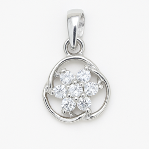 Proveedor de Joyería al por Mayor de Collares para Mujer con Colgante de Estrella de Plata de Ley 925 Chapada en Rodio con Circonita Cúbica - Product Image 2