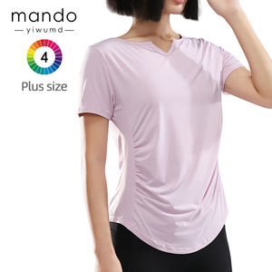 เสื้อยืดกีฬาเข้ารูปสำหรับผู้หญิงเสื้อยืดแห้งเร็วสำหรับวิ่งฟิตเนสแบบสลิมฟิต - Product Image 1