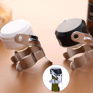 Tapón de botella de vino de champán espumoso de Metal personalizado tapón sellador de botella de vino de acero inoxidable para todas las botellas de vino estándar - Product Image 3