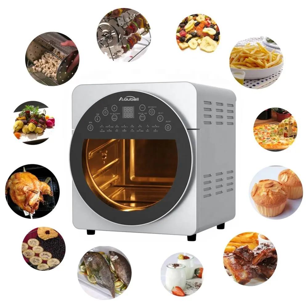 Máquina de fritadeira a ar de aço inoxidável, grande marca, oem, forno, fritadeira a ar quente, restaurante
