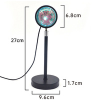 Nouvelle Lampe de Projection Coucher de Soleil RVB avec Télécommande, Lumière d'Ambiance Créative pour la Photographie Artistique