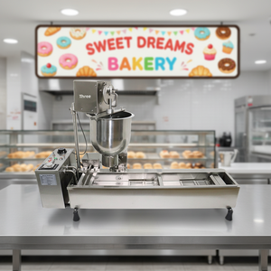 Nouvelle machine à beignets électrique entièrement automatique de 3000W, <span class=keywords><strong>Donnez</strong></span>, avec capacité de 500/h, 220V/110V, pour boulangerie - Product Image 6