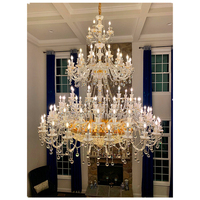 Lámpara de Araña de Cristal de Estilo Barroco, Lámpara de Araña de Cristal de Estilo Europeo, Lámpara de Araña de Cristal con Velas